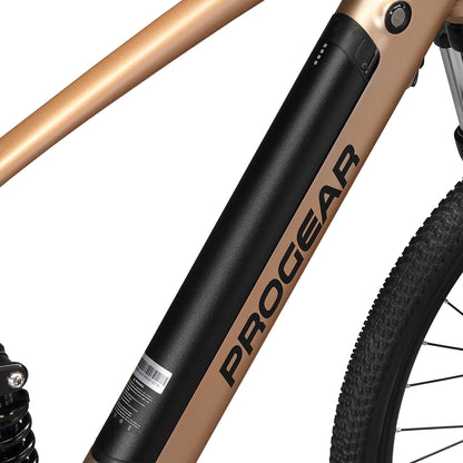 Progear Bikes E-Trail Dual Suspension E-Bike 27.5*18&quot; in Sandstorm-Sports &amp; Fitness &gt; Bikes &amp; Accessories-PEROZ Accessories