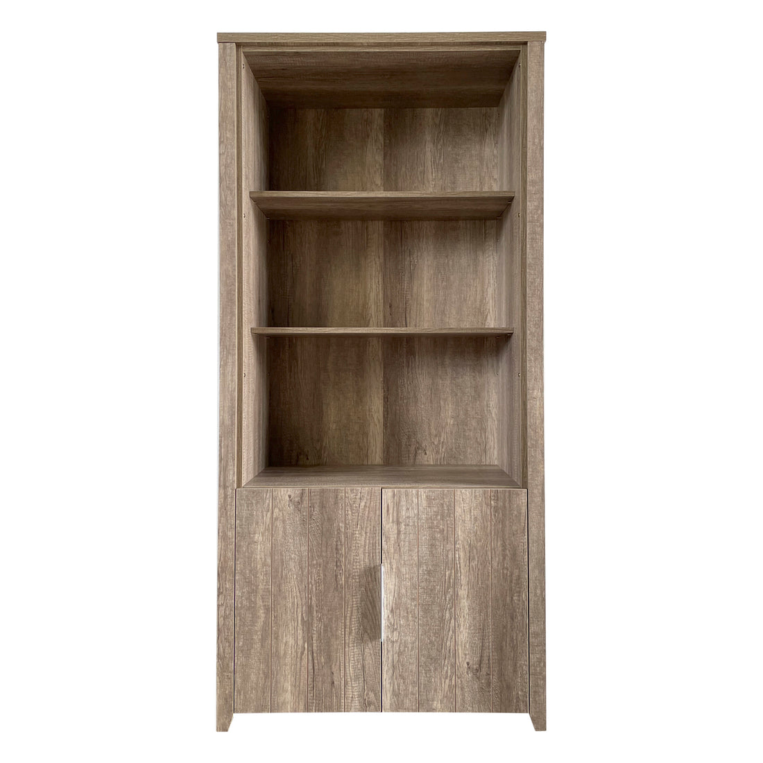 Display Shelf Book Case Stand Bookshelf Natural Wood like MDF in Oak Colour-Bookcases &amp; Shelves-PEROZ Accessories