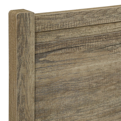 Double Size Bed Frame Natural Wood like MDF in Oak Colour-Furniture &gt; Bedroom-PEROZ Accessories