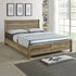 King Size Bed Frame Natural Wood like MDF in Oak Colour-Furniture > Bedroom-PEROZ Accessories
