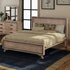 King Size Silver Brush Bed Frame in Acacia Wood Construction-Furniture > Bedroom-PEROZ Accessories