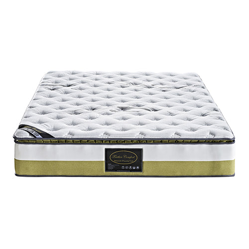 Queen Mattress Memory Pillow Top Pocket Spring Foam Medium Firm Bed-Furniture &gt; Mattresses-PEROZ Accessories