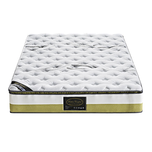 Queen Mattress Memory Pillow Top Pocket Spring Foam Medium Firm Bed-Furniture &gt; Mattresses-PEROZ Accessories
