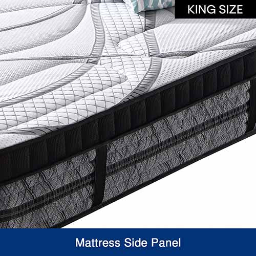 King Mattress Pocket Coil Spring Foam Firm Bed 32cm thick-Furniture &gt; Mattresses-PEROZ Accessories