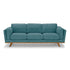 3+2 Seater Sofa Teal Fabric Lounge Set for Living Room Couch with Wooden Frame-Furniture > Sofas-PEROZ Accessories
