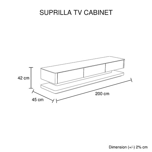 TV Cabinet with 3 Storage Drawers With High Glossy Assembled Entertainment Unit in Black colour-Entertainment Unit-PEROZ Accessories