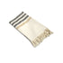 Fringe Turkish Towel Wide Stripes Black Taupe-Home & Garden > Bathroom Accessories-PEROZ Accessories