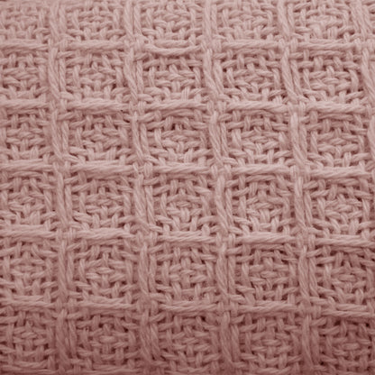 Cotton Waffle Blanket Dusty Pink King-Home &amp; Garden &gt; Bedding-PEROZ Accessories