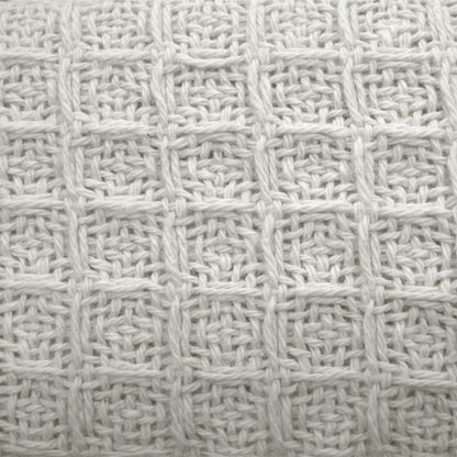 Cotton Waffle Blanket White Single-Home &amp; Garden &gt; Bedding-PEROZ Accessories