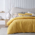 Vintage Design Homewares Malvern Ochre Cotton Quilt Cover Set Double-Home & Garden > Bedding-PEROZ Accessories