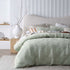 Vintage Design Homewares Malvern Sage Cotton Quilt Cover Set Queen-Home & Garden > Bedding-PEROZ Accessories