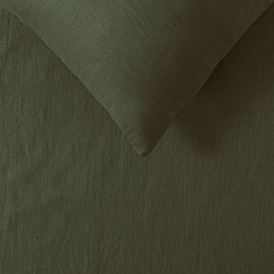 Vintage Design Homewares 100% Linen Olive Sheet Set Super King-Home &amp; Garden &gt; Bedding-PEROZ Accessories