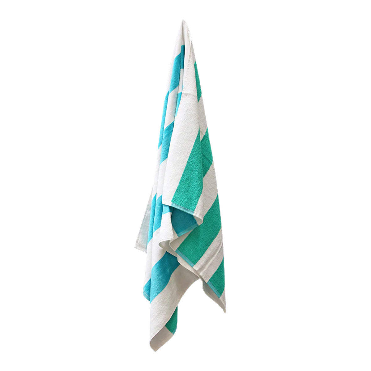 J.Elliot Home 400GSM Premium Cotton Reversible Striped Beach Towel 76 x 152 cm Aqua Teal-Home &amp; Garden &gt; Bathroom Accessories-PEROZ Accessories