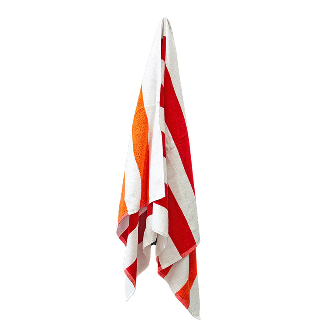 J.Elliot Home 400GSM Premium Cotton Reversible Striped Beach Towel 76 x 152 cm Red Orange-Home &amp; Garden &gt; Bathroom Accessories-PEROZ Accessories