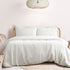 Ardor Embossed Quilt Cover Set Bondi White Double-Home & Garden > Bedding-PEROZ Accessories