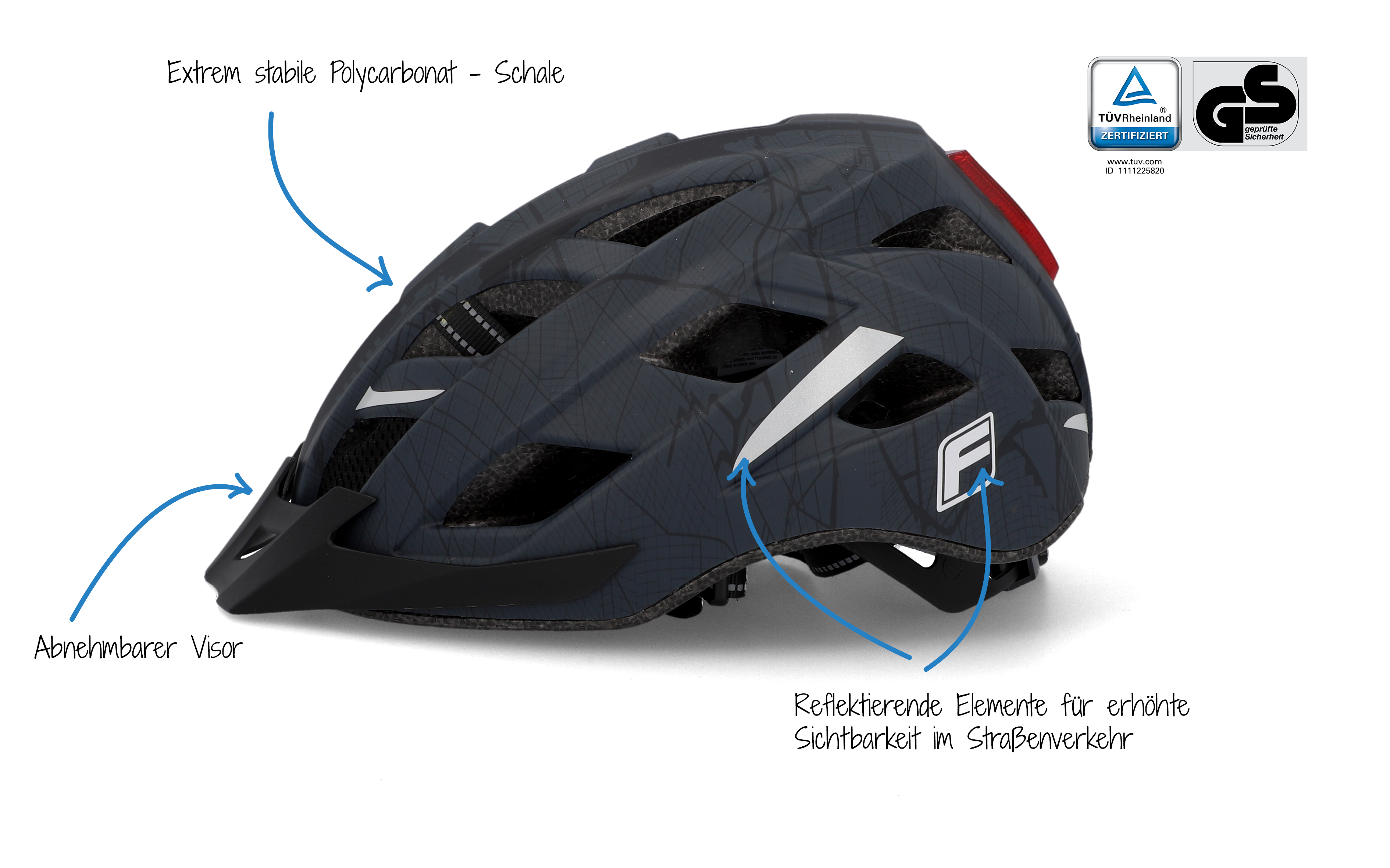 Fischer Cycling helmet Urban Plus-Sports &amp; Fitness &gt; Bikes &amp; Accessories-PEROZ Accessories