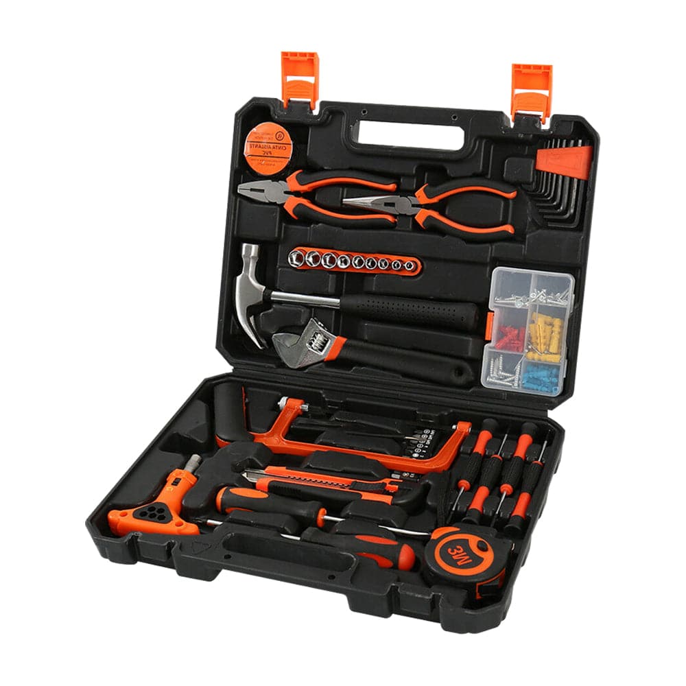 82 Pcs Household Hand Tools Set Hand Tool Kit for Home Office Car Repair Tools-Home &amp; Garden &gt; Garden Tools-PEROZ Accessories