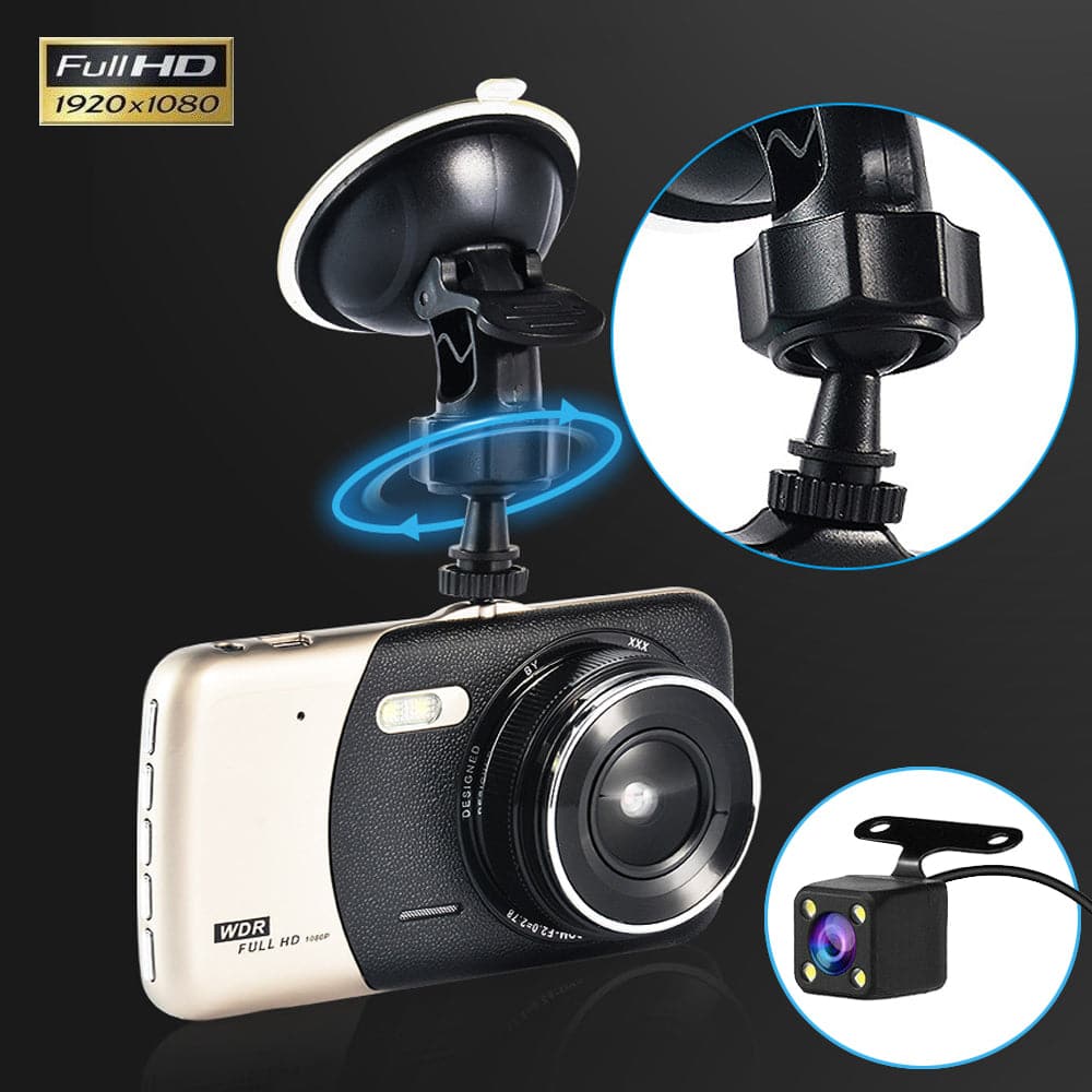 1080P Car Dash Camera Dual Front and Rear Video DVR Recorder Night Vision Kit-Auto Accessories-PEROZ Accessories