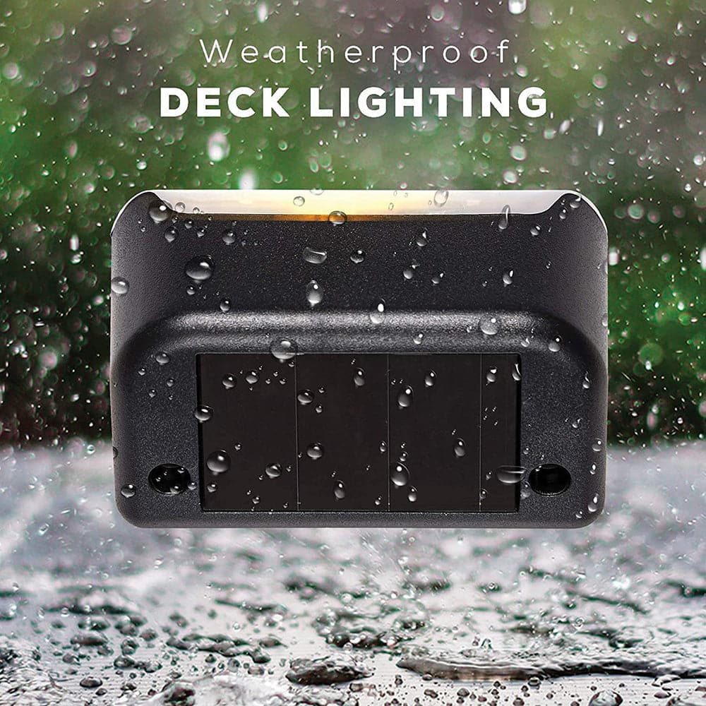 4 Pack SolarPower Deck Lights Outdoor Step Lights Waterproof LED lights-Home &amp; Garden &gt; Garden Lights-PEROZ Accessories