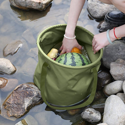 13L Travel Camping Folding Bucket Portable Barbecue Picnic Storage Fishing Bucket-Outdoor &gt; Camping-PEROZ Accessories