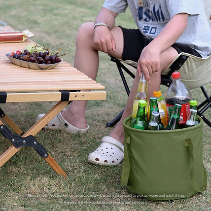 13L Travel Camping Folding Bucket Portable Barbecue Picnic Storage Fishing Bucket-Outdoor &gt; Camping-PEROZ Accessories