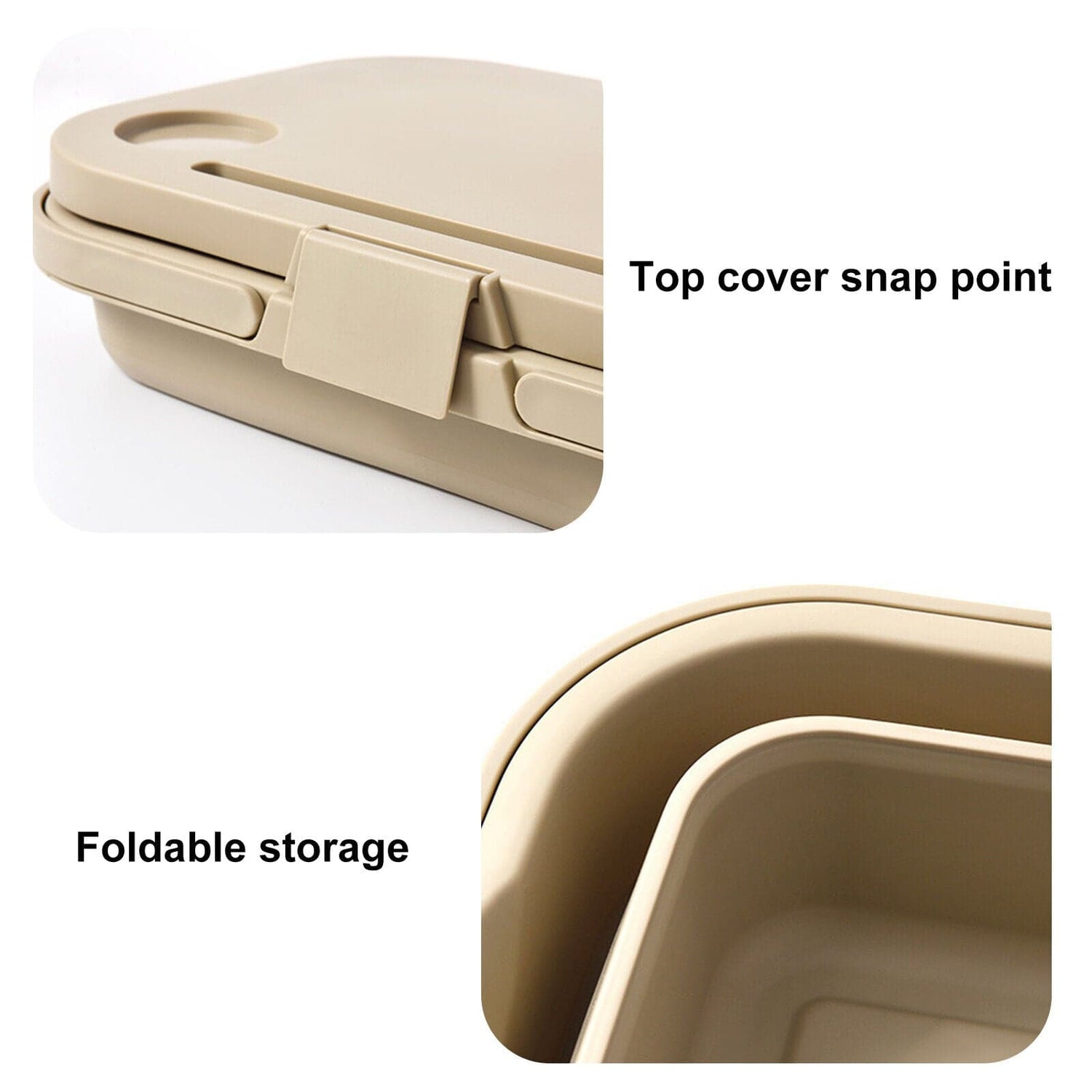 3 In 1 Folding Camping Storage Box Outdoor Food Fruit Container Picnic Table Basket-Outdoor &gt; Picnic-PEROZ Accessories