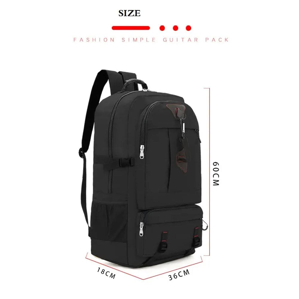 60L Travel Boarding Backpack Outdoor Trekking Luggage Hiking Camping Rucksack Large Capacity Storage Backpack(Khaki)-Outdoor &gt; Camping-PEROZ Accessories