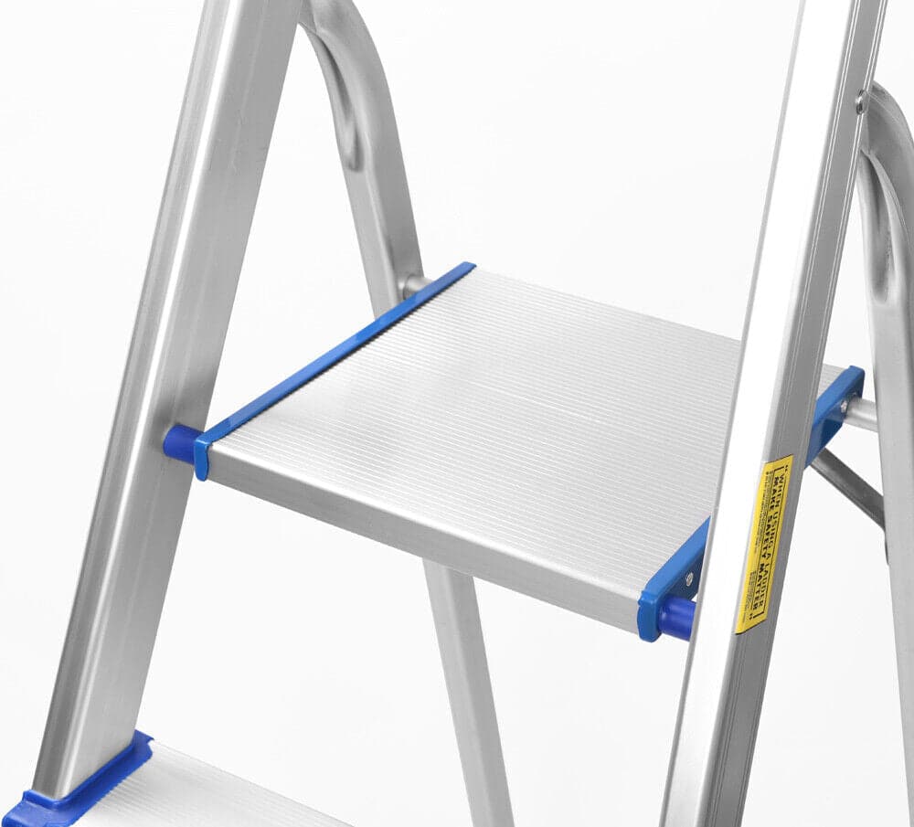 4 Step Ladder Multi Purpose Foldable Folding Aluminium Home Office Shop-Home &amp; Garden-PEROZ Accessories