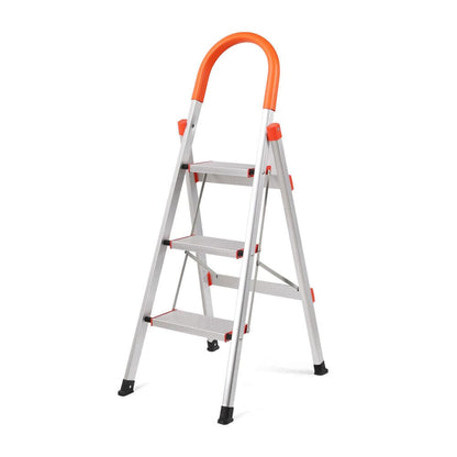 3 Step Ladder Multi Purpose Household Office Foldable Non Slip Aluminium[-Home &amp; Garden-PEROZ Accessories