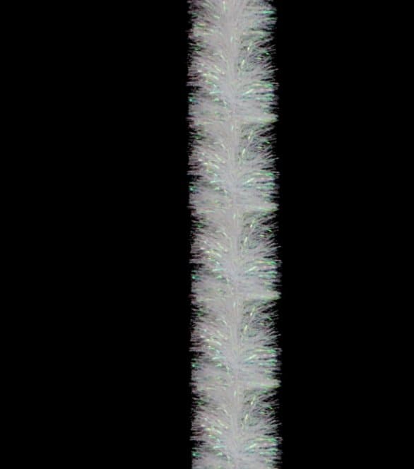 5x 2.5m Christmas Tinsel Xmas Garland Sparkly Snowflake Party Natural Home Décor, White Pearlescent-Occasions &gt; Christmas-PEROZ Accessories
