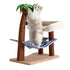 Wood coconut tree hammock cat bed dog bed cat scratching post toy pet nest-Pet Care > Dog Supplies-PEROZ Accessories
