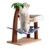 Wood coconut tree hammock cat bed dog bed cat scratching post toy pet nest-Pet Care > Dog Supplies-PEROZ Accessories