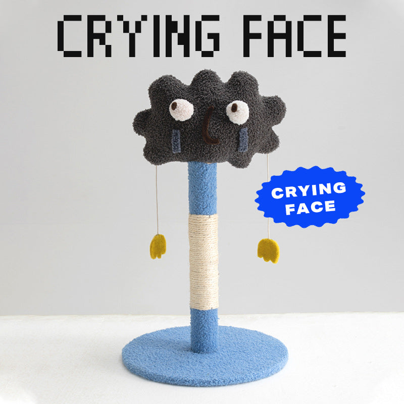 Cute emoticon cat scratching post toy cat tree-Cat Trees-PEROZ Accessories