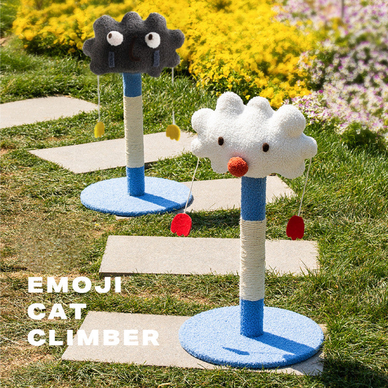 Cute emoticon cat scratching post toy cat tree-Cat Trees-PEROZ Accessories