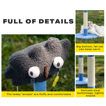 Cute emoticon cat scratching post toy cat tree-Cat Trees-PEROZ Accessories