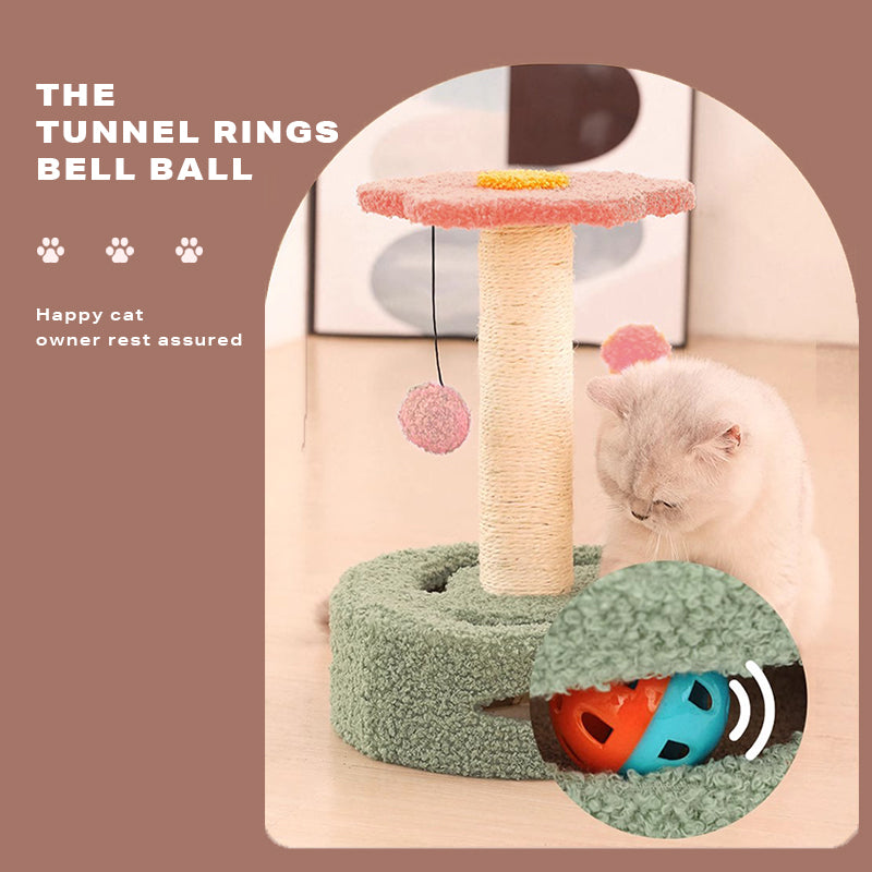 Pinkflower Cat Tree Tower Scratcher Toys-Cat Trees-PEROZ Accessories