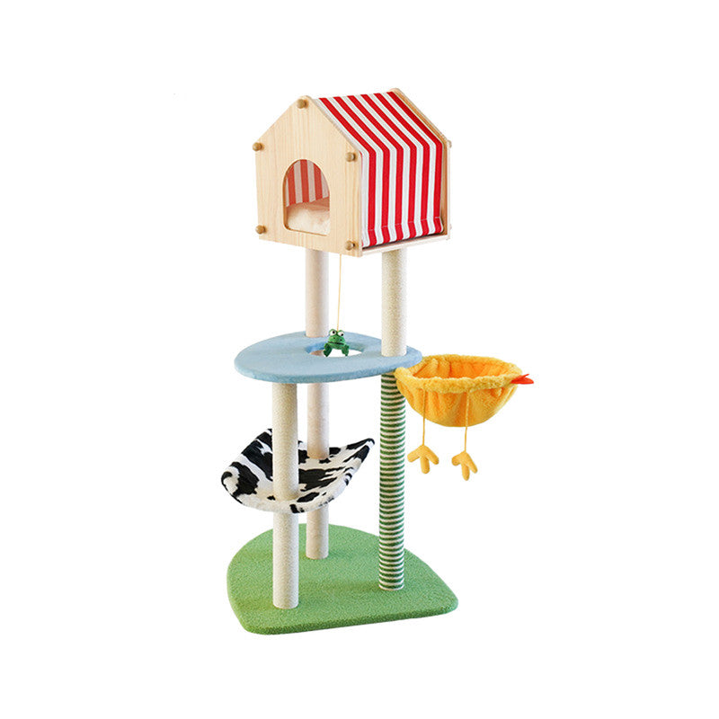 Farm cat climbing frame cat litter cat scratching post cat tree-Pet Care &gt; Cat Supplies-PEROZ Accessories