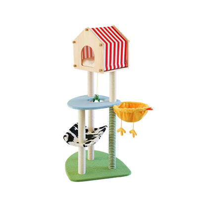 Farm cat climbing frame cat litter cat scratching post cat tree-Pet Care &gt; Cat Supplies-PEROZ Accessories
