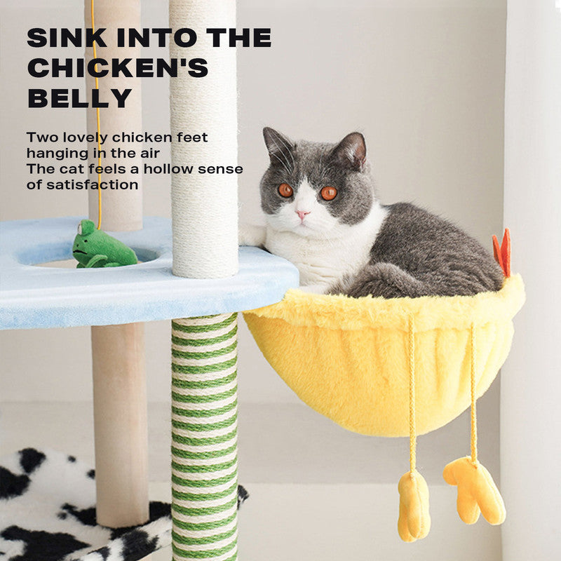 Farm cat climbing frame cat litter cat scratching post cat tree-Pet Care &gt; Cat Supplies-PEROZ Accessories