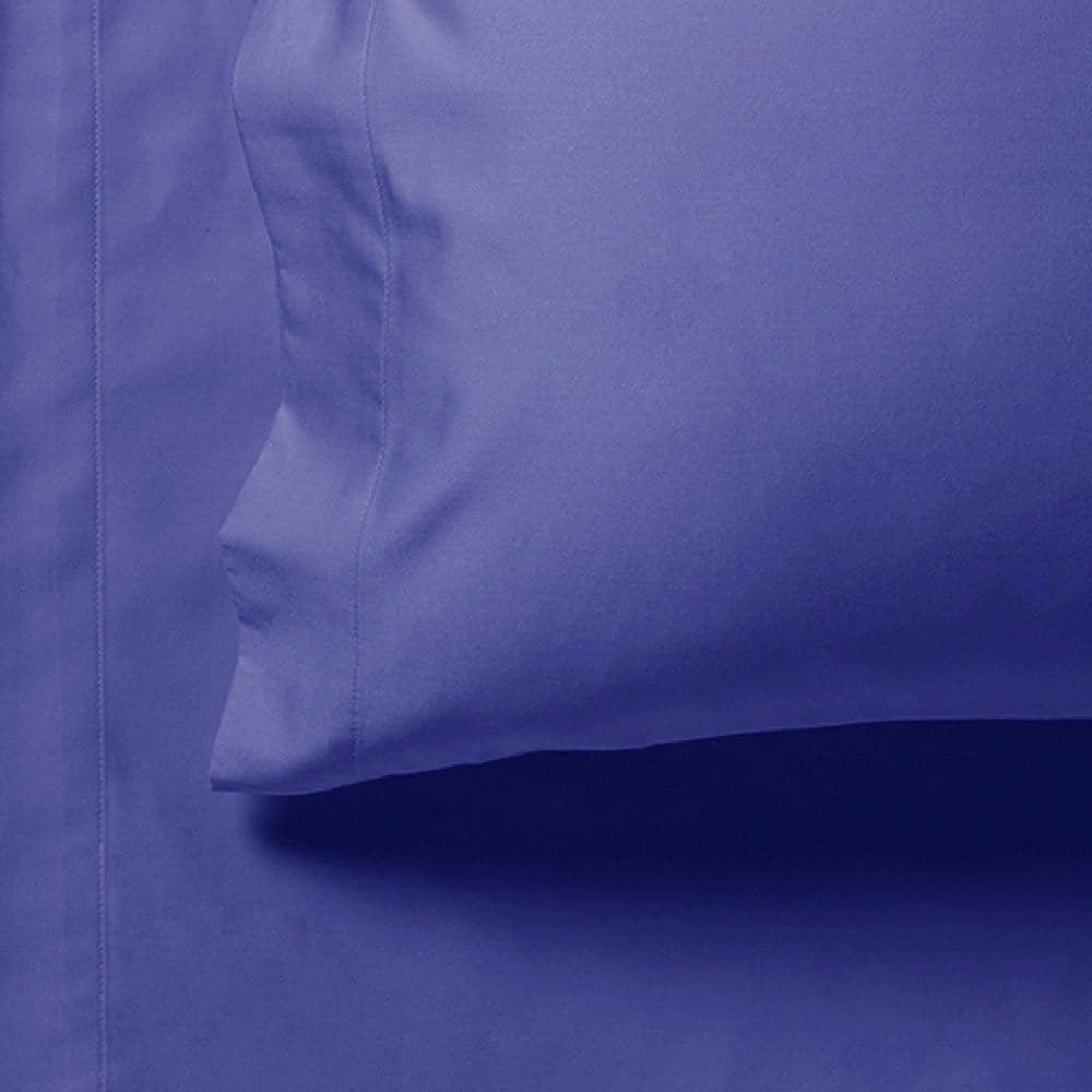 1000TC Ultra Soft Fitted Sheet &amp; 2 Pillowcases Set - Double Size Bed - Royal Blue-Home &amp; Garden &gt; Bedding-PEROZ Accessories