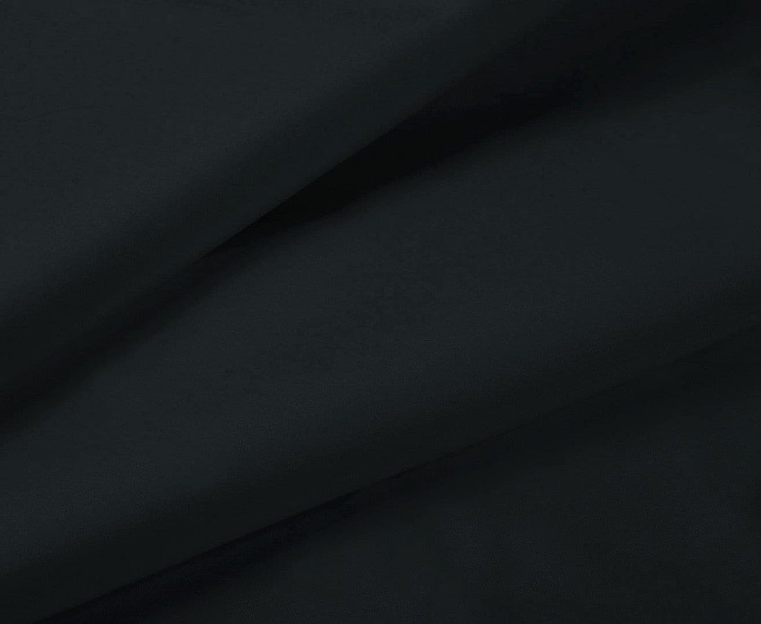 1000TC Ultra Soft Fitted Sheet &amp; 2 Pillowcases Set - Double Size Bed - Black-Home &amp; Garden &gt; Bedding-PEROZ Accessories