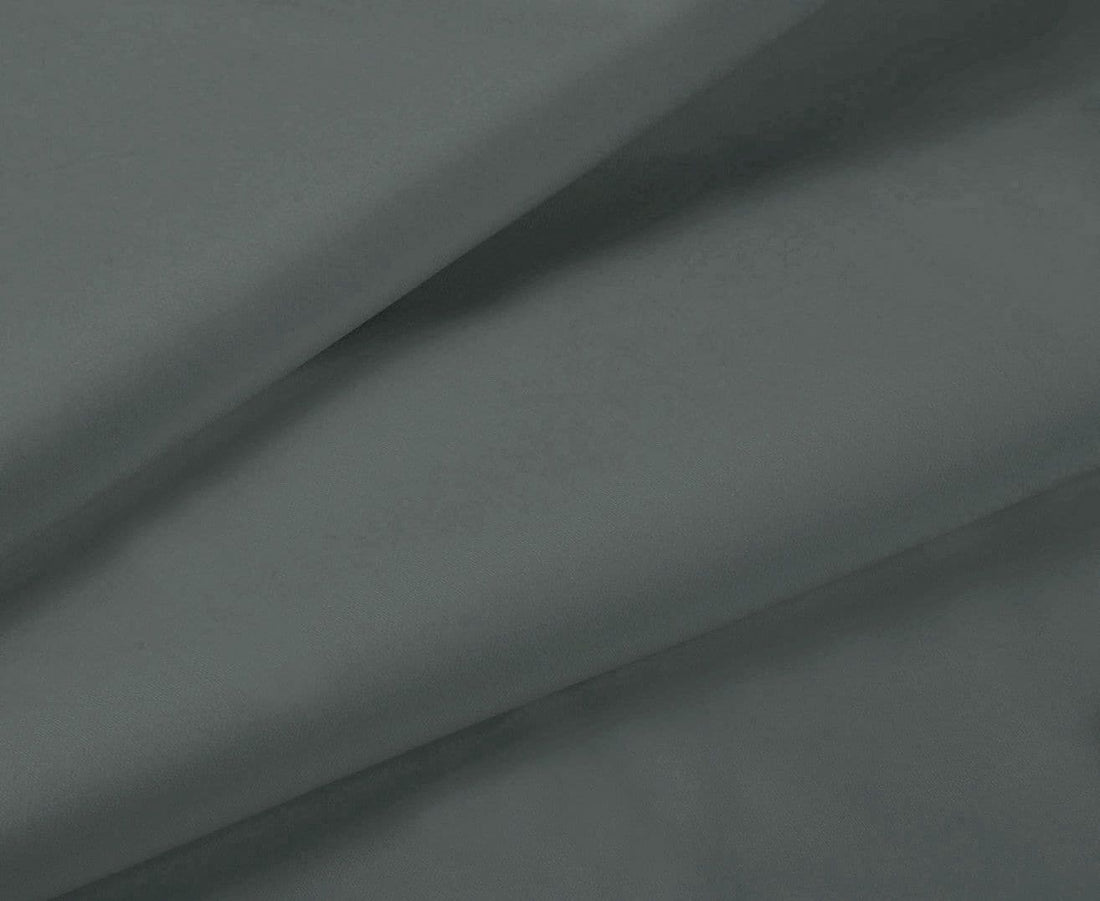 1000TC Ultra Soft Fitted Sheet &amp; 2 Pillowcases Set - Double Size Bed - Charcoal-Home &amp; Garden &gt; Bedding-PEROZ Accessories