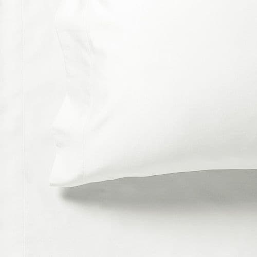 1000TC Ultra Soft Double Size Bed White Flat &amp; Fitted Sheet Set-Home &amp; Garden &gt; Bedding-PEROZ Accessories