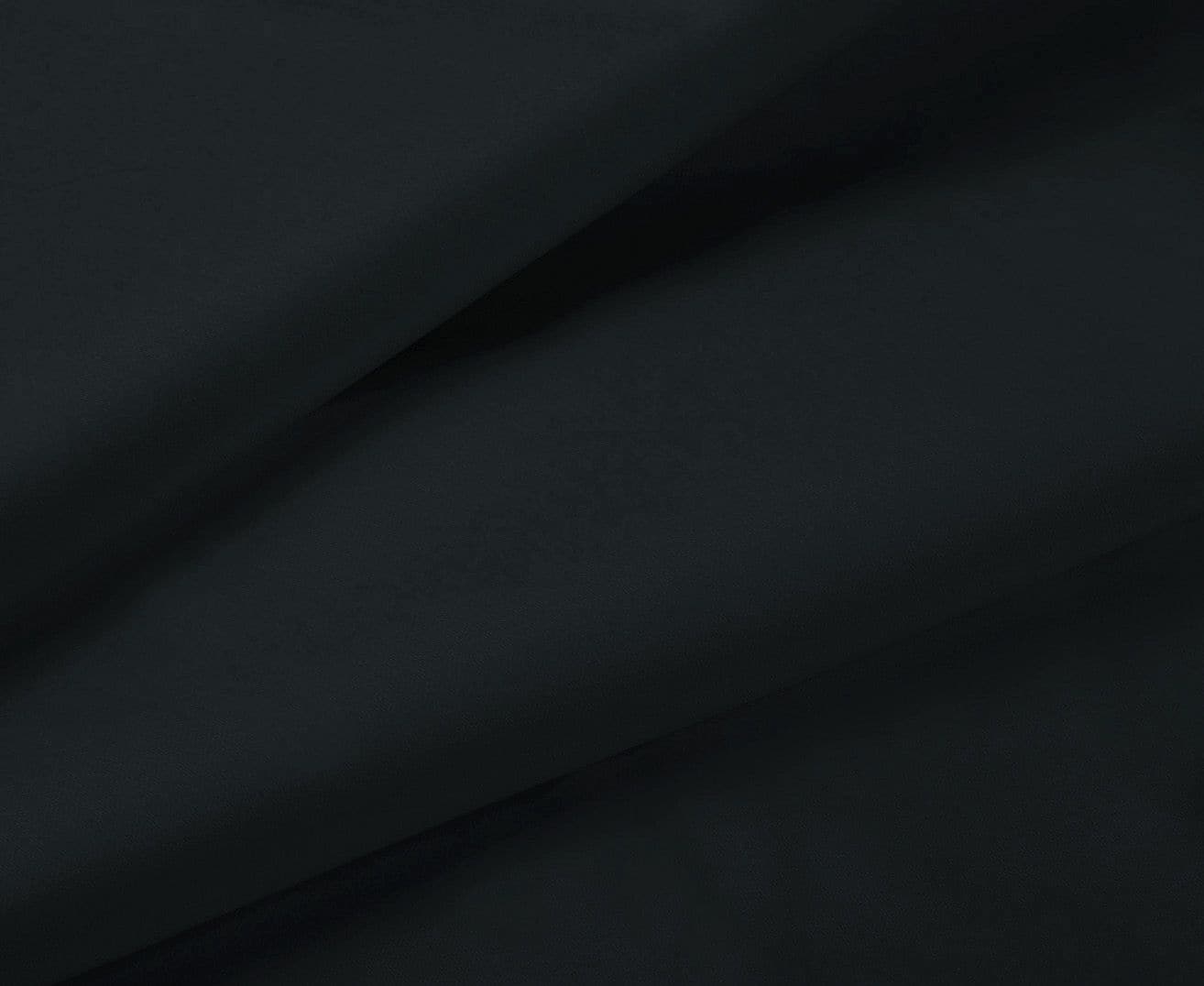 1000TC Ultra Soft Double Size Bed Black Flat &amp; Fitted Sheet Set-Home &amp; Garden &gt; Bedding-PEROZ Accessories