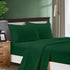 1000TC Ultra Soft Double Size Bed Dark Green Flat & Fitted Sheet Set-Home & Garden > Bedding-PEROZ Accessories