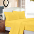 1000TC Ultra Soft Double Size Bed Yellow Flat & Fitted Sheet Set-Home & Garden > Bedding-PEROZ Accessories