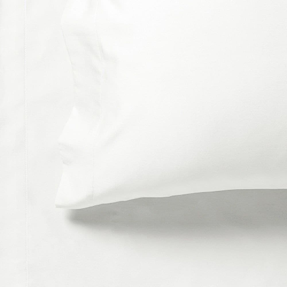 1000TC Ultra Soft Fitted Sheet &amp; 2 Pillowcases Set - King Size Bed - White-Home &amp; Garden &gt; Bedding-PEROZ Accessories