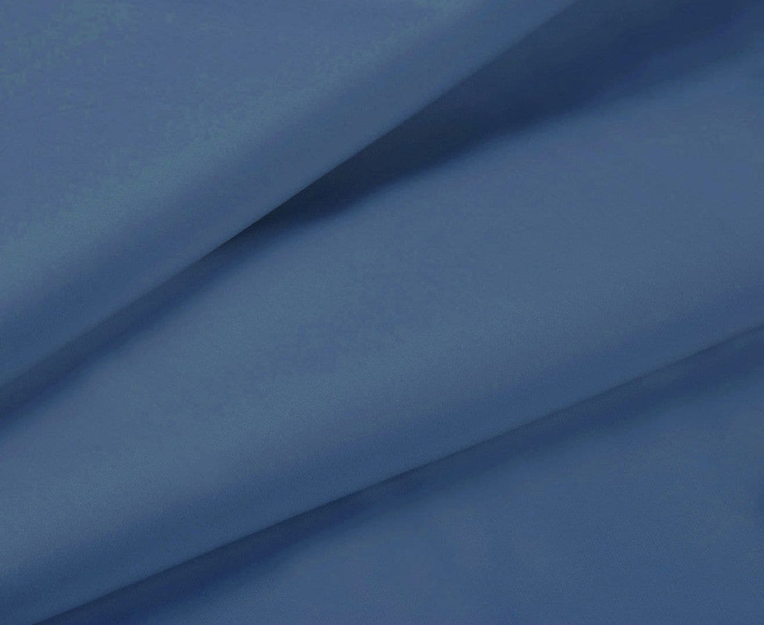 1000TC King Size Bed Soft Flat &amp; Fitted Sheet Set Greyish Blue-Home &amp; Garden &gt; Bedding-PEROZ Accessories