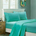1000TC Ultra Soft King Single Size Bed Teal Flat & Fitted Sheet Set-Home & Garden > Bedding-PEROZ Accessories