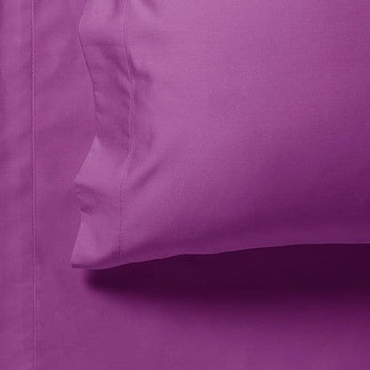 1000TC Ultra Soft Queen Size Bed Purple Flat &amp; Fitted Sheet Set-Home &amp; Garden &gt; Bedding-PEROZ Accessories